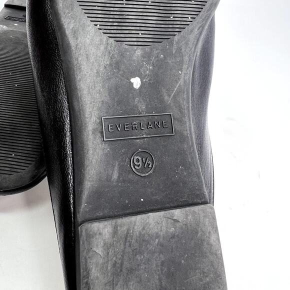 Everlane Slip On Flat Heel Mule Black - Picture 7 of 9